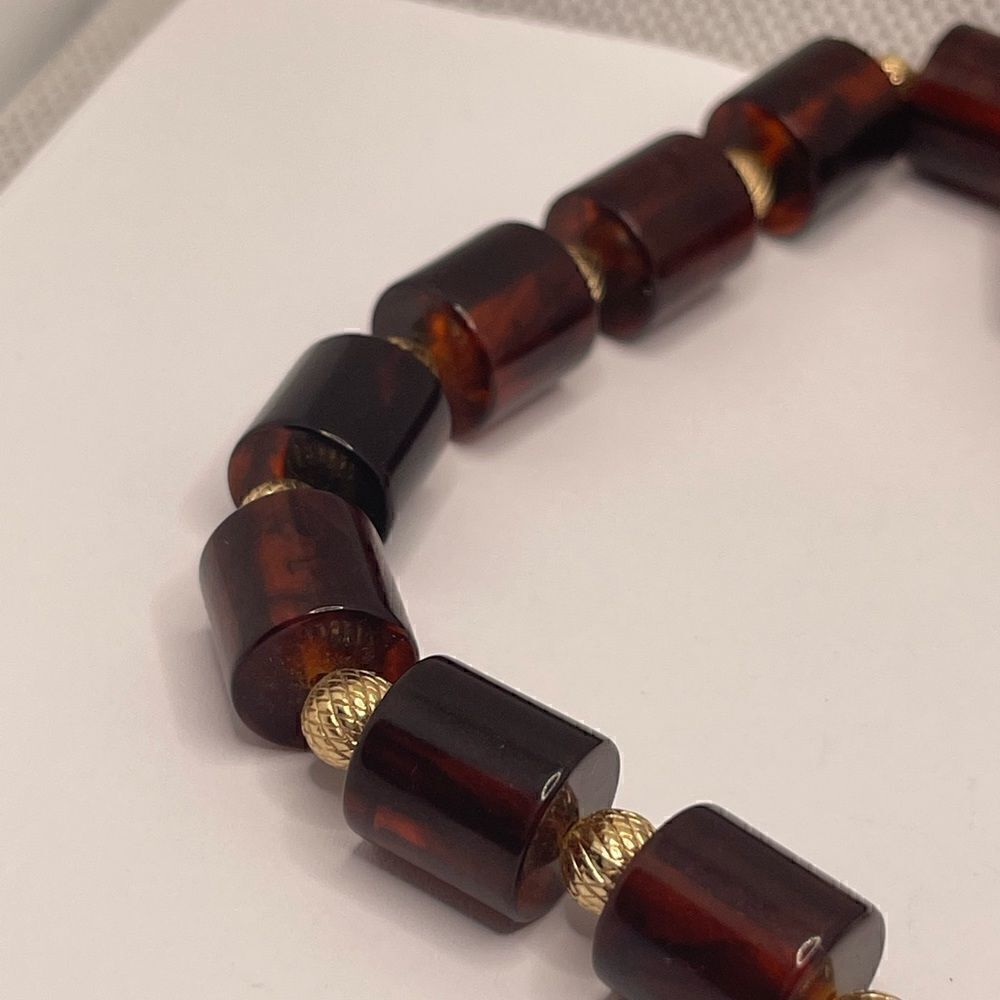 Rare vintage crown  TRIFARI Bakelite choker necklace - Picture 6 of 14